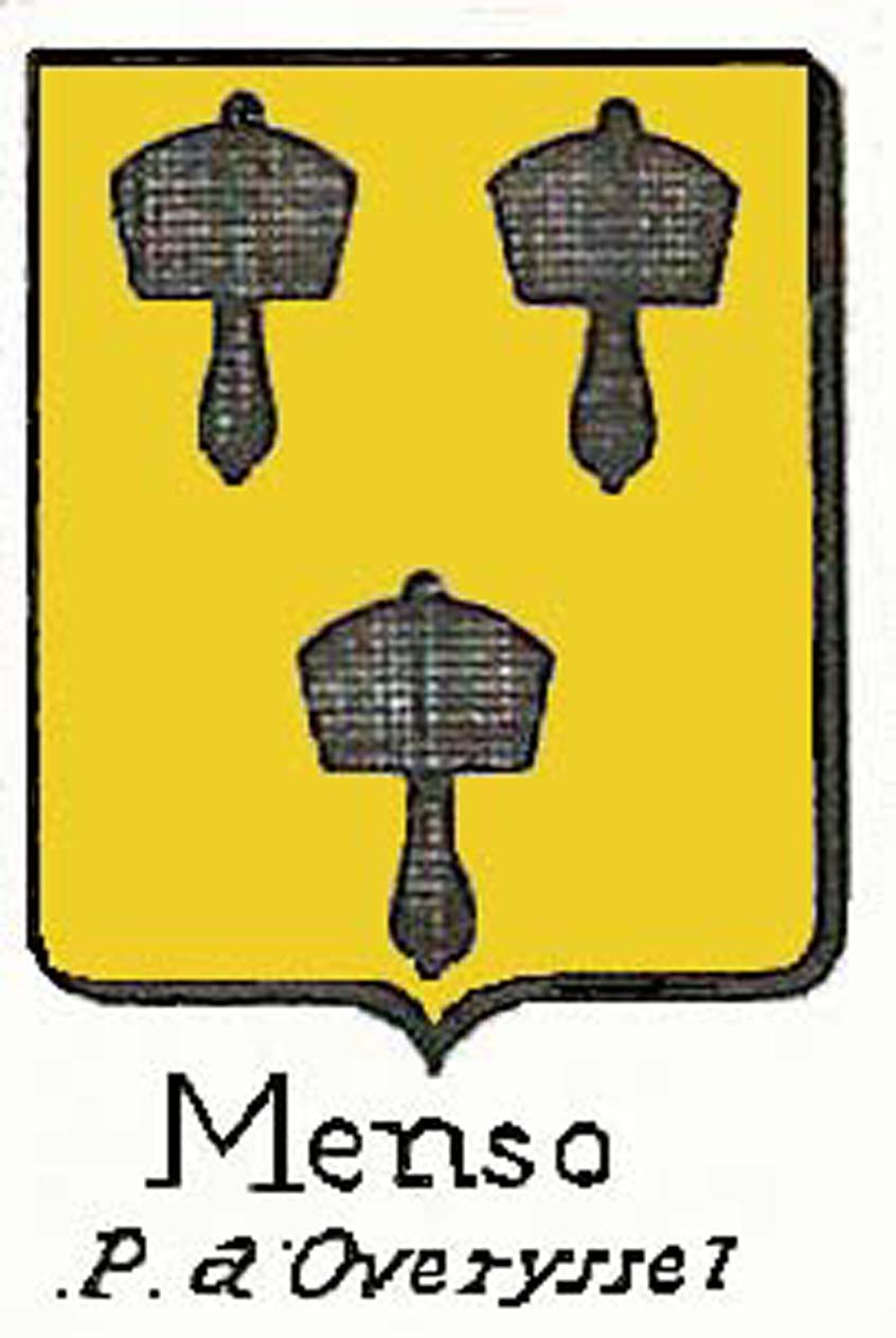 The coat of arms of the Menso family